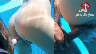 Weekend Skinny Dipping Leads To Pool Fuck And Huge Creampie Cum Floating Everywhere - porn video