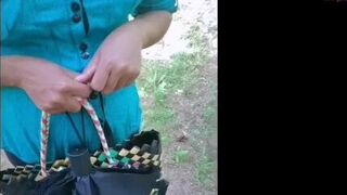 Asian couple sex in public park - porn video