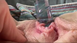 Horny housewife at home fucks herself senseless with gushing orgasm - porn video