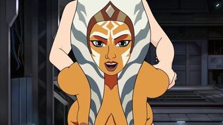Star Wars Hentai Ahsoka Tano Hard Doggystyle - porn video