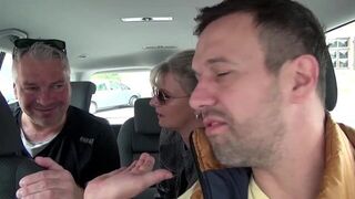 Big mature cock pisses in the mouth of a busty milf and then fucks her with condom - porn video